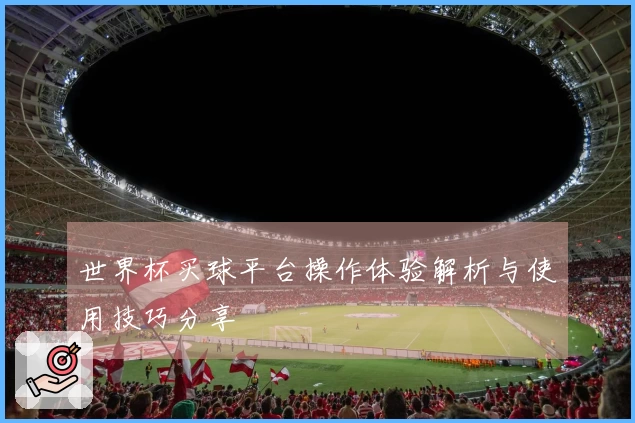 世界杯买球平台操作体验解析与使用技巧分享